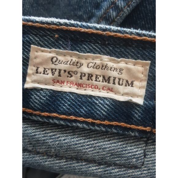 Levi’s Premium 501 ’90s Denim Cutoff Shorts Size 18W Distressed - Picture 4 of 6